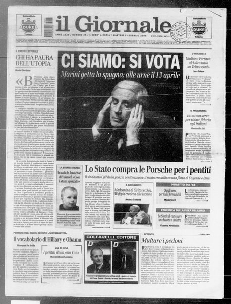 Il giornale : quotidiano del mattino